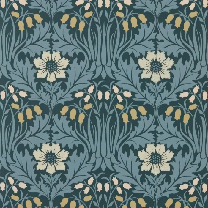 Woodbell & Anemone, Indigo - Morris & Co
