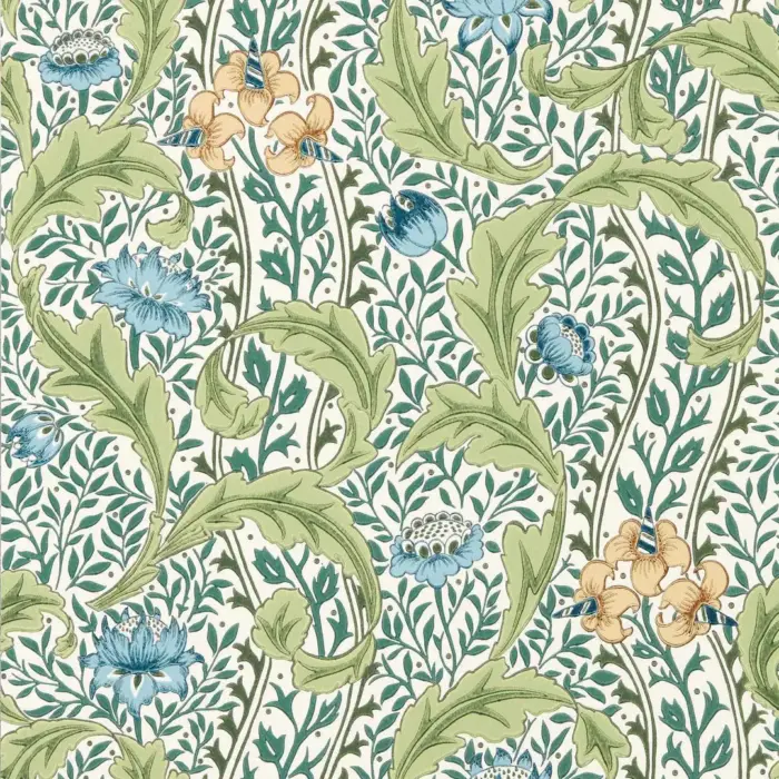 Wild Tulip & Vine, Nettle/Woad - Morris & Co