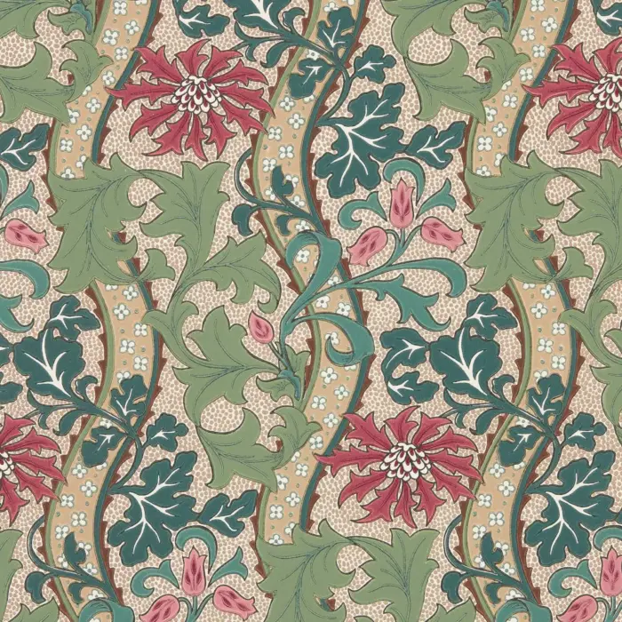 Cornflower, Madder/Forest - Morris & Co