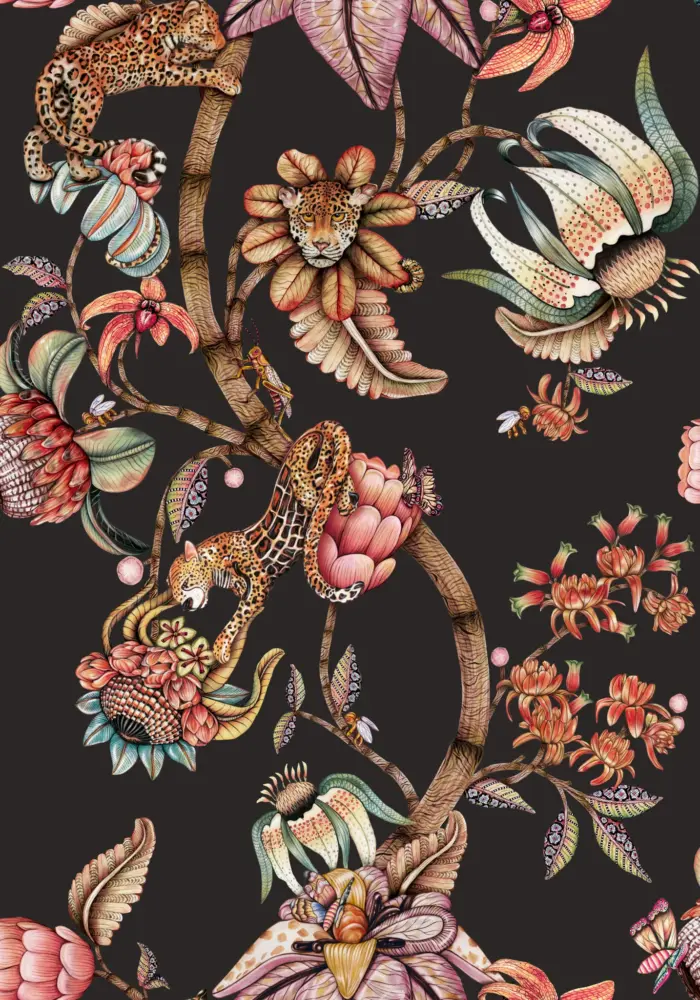 Protea Panthera, Onyx - Cole & Son