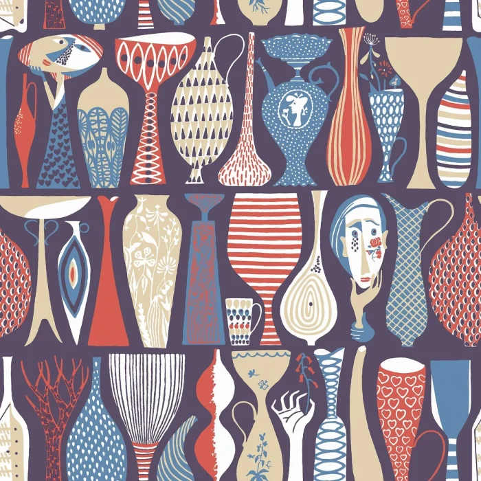 Stig Lindberg Pottery - Boråstapeter